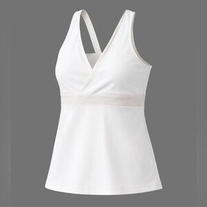 Lululemon Deep V Athletic Tank Top - White